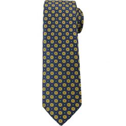 Casualowy Krawat Męski w Żółte Kółka -6,5cm- Chattier, Wielokolorowy KRCH0943. Żółte krawaty męskie Chattier, z tkaniny, eleganckie. Za 39,00 zł.
