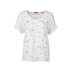 S.Oliver T-Shirt Damski 34 Kremowy. Białe t-shirty damskie S.Oliver, s. W wyprzedaży za 65,00 zł.