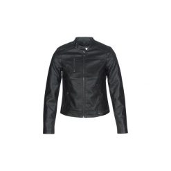 Kurtki skórzane Vero Moda VMSOFFY. Czarne kurtki damskie marki Vero Moda, xs, bez wzorów, bez kaptura. Za 143,20 zł.