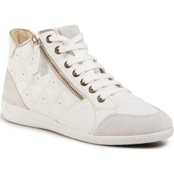 Sneakersy GEOX - D Myria B D0268B 08522 C1352 White/Off White. Białe półbuty damskie Geox, ze skóry ekologicznej. W wyprzedaży za 419,00 zł.