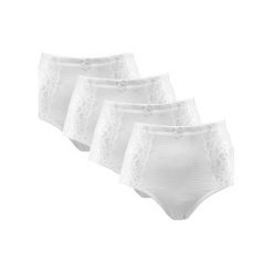 Cellbes Figi 4 Pack biały female biały 62/64. Białe majtki damskie Cellbes, z koronki. Za 139,00 zł.