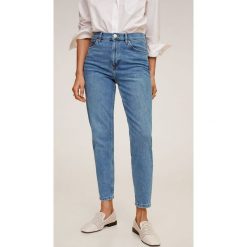 Mango - Jeansy Newmom. Niebieskie jeansy damskie Mango, z podwyższonym stanem. Za 139,99 zł.