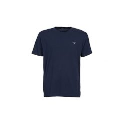 T-shirty z krótkim rękawem Gant SOLID. Niebieskie t-shirty męskie GANT, xs, krótkie. W wyprzedaży za 135,20 zł.