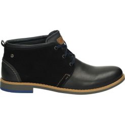 Botki męskie - 6312-6 PE BLU. Czarne botki męskie Venezia, z gumy. Za 189,00 zł.