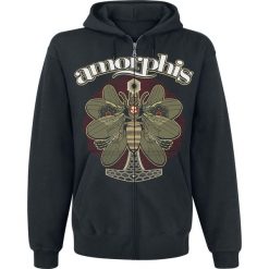 Bluzy męskie: Amorphis The Bee Bluza z kapturem rozpinana czarny