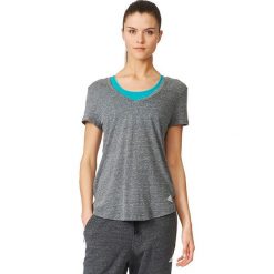 Adidas Koszulka damska Logo V-Tee grafitowa r. S (B28331). Szare bluzki damskie marki Adidas, s. Za 94,95 zł.