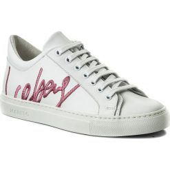 Sneakersy ICEBERG - Serena 18EID1200A Galaxy Bianco. Białe półbuty damskie Iceberg, na co dzień, bez wzorów, ze skóry, bez obcasa, na płaskiej podeszwie, bez zapięcia. W wyprzedaży za 649,00 zł.
