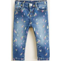 Mango Kids - Jeansy dziecięce Arien 80-104 cm. Niebieskie rurki dziewczęce marki Mango Kids, z bawełny. Za 79,90 zł.