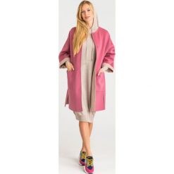 PŁASZCZ DRAVA DOUBLE VIRGIN WOOL WEEKEND MAX MARA. Brązowe kurtki damskie Weekend Max Mara, bez wzorów, z wełny. Za 2419,00 zł.