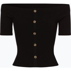 Review - Top damski, czarny. Czarne topy damskie Review, s, bez wzorów, prążkowane, bez kołnierzyka. Za 49,95 zł.