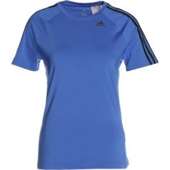 Adidas Performance TEE Tshirt z nadrukiem hirblu. Niebieskie t-shirty damskie adidas Performance, l, z nadrukiem, z elastanu. Za 129,00 zł.