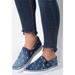 Trampki damskie slip on: Granatowe Slip On Snapdragon