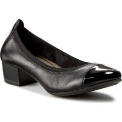 Półbuty MARCO TOZZI - 2-22307-26 Black Antic 002. Czarne creepersy damskie Marco Tozzi, z materiału, na obcasie. W wyprzedaży za 159,00 zł.