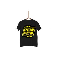 Koszulka Pew Pew Pew Męska. Czarne koszulki męskie Failfake, xxl, bez wzorów, bez kołnierzyka, bez rękawów. Za 130,00 zł.