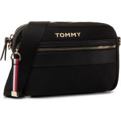 Torebka TOMMY HILFIGER - Nylon Crossover AW0AW08510 BDS. Czarne listonoszki damskie TOMMY HILFIGER, bez wzorów, ze skóry ekologicznej, bez dodatków. Za 359,00 zł.