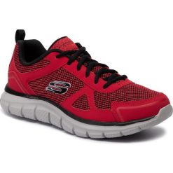 Buty SKECHERS - Bucolo 52630/RDBK Red/Black. Czerwone buty sportowe męskie Skechers, ze skóry, bez zapięcia, na fitness i siłownię. Za 219,00 zł.