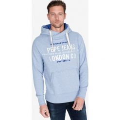 Pepe Jeans Neville Bluza Niebieski. Niebieskie bluzy męskie Pepe Jeans, m, z haftami, z bawełny, bez kołnierzyka, bez rękawów, bez kaptura. Za 355,95 zł.