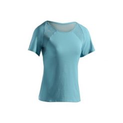 Koszulka Gym 520. Niebieskie bluzki sportowe damskie DOMYOS, xl. Za 39,99 zł.