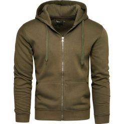 Bluza męska z kapturem zielona Recea. Zielone bluzy męskie Recea, xl, bez wzorów, z bawełny, klasyczne, z kapturem, bez rękawów, z kapturem. W wyprzedaży za 49,99 zł.