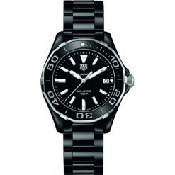 ZEGAREK TAG HEUER AQUARACER WAY1390.BH0716. Czarne zegarki damskie marki TAG HEUER, ceramiczne. Za 10450,00 zł.