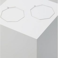 Cloverpost BYTE EARRINGS Kolczyki white goldcoloured. Szare kolczyki damskie marki cloverpost. Za 399,00 zł.