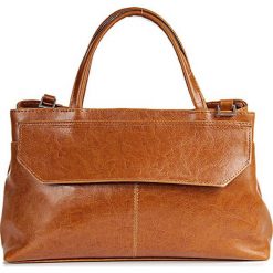 Torebka skórzana damska kuferek DAN-A T146 camel - camel. Brązowe kuferki damskie DAN-A, bez wzorów, ze skóry, eleganckie, bez dodatków. Za 199,99 zł.