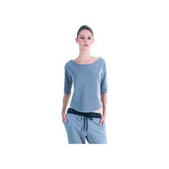 Bluza z odkrytą częścią pleców. Szare bluzy sportowe damskie marki Agnieszka martini, s, z aplikacjami, z bawełny. Za 150,00 zł.