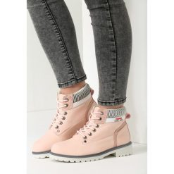 Buty zimowe damskie: Różowe Traperki Winter Lady