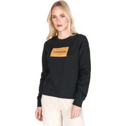 Calvin Klein Bluza Czarny. Czarne bluzy damskie xl, z nadrukiem, z bawełny. Za 445,95 zł.