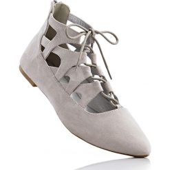 Baleriny damskie: Baleriny bonprix jasnoszary