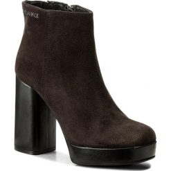 Botki EVA MINGE - Feliciana 2M 17SF1372245EF 809. Szare botki damskie marki Eva Minge, ze skóry, na obcasie. W wyprzedaży za 259,00 zł.