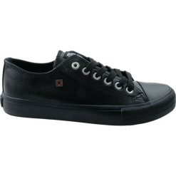 Trampki damskie BIG STAR V274871,Kolor czarny. Czarne trampki i tenisówki damskie BIG STAR, bez wzorów, bez zapięcia. Za 89,99 zł.