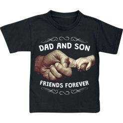 T-shirty damskie: Family Dad And Son Koszulka dziecięca czarny