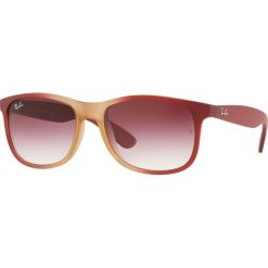 Ray-Ban - Okulary. Czerwone okulary przeciwsłoneczne damskie marki Ray-Ban, prostokątne. Za 479,90 zł.