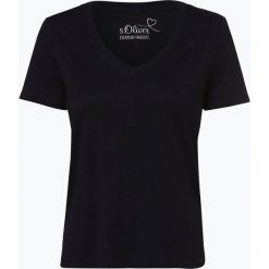 S.Oliver Casual - T-shirt damski, niebieski. Niebieskie t-shirty damskie marki s.Oliver Casual, s, bez wzorów, z materiału, casualowe, bez kołnierzyka. Za 59,95 zł.