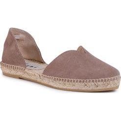 Espadryle MANEBI - Open-Side Flats K 1.9 O0 Coco Brown. Pomarańczowe espadryle damskie Manebi, bez wzorów, ze skóry, bez obcasa, na płaskiej podeszwie. Za 489,00 zł.