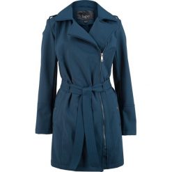 Kurtka softshell "biker", luźniejszy fason bonprix ciemnoniebieski. Niebieskie kurtki damskie marki bonprix, bez wzorów, z softshellu, bez kaptura. Za 189,99 zł.