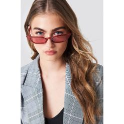 Okulary przeciwsłoneczne damskie: NA-KD Trend Okulary przeciwsłoneczne retro – Red