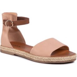Espadryle LASOCKI - EST-DOBRAWA-01 Beige. Brązowe espadryle damskie Lasocki, bez wzorów, ze skóry, bez obcasa, na obcasie. Za 139,99 zł.