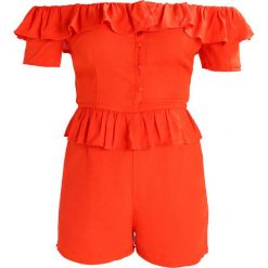 Kombinezony damskie: Fashion Union Tall NOEL Kombinezon orange