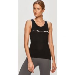 LaBellaMafia - Top. Czarne bluzki damskie LABELLAMAFIA, s, z nadrukiem, z elastanu, z okrągłym kołnierzem. Za 79,90 zł.