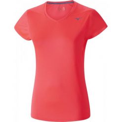 Mizuno Koszulka Sportowa Drylite Core Tee Fiery Coral M. Czerwone bluzki sportowe damskie marki Mizuno, m. W wyprzedaży za 79,00 zł.