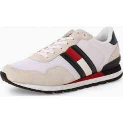 Tommy Jeans - Tenisówki męskie z dodatkiem skóry, biały. Białe trampki męskie Tommy Jeans, bez wzorów, z jeansu, bez zapięcia. Za 399,95 zł.