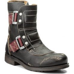 Botki FLY LONDON - Selify P143700009 Navy. Niebieskie buty zimowe damskie Fly London, ze skóry, na obcasie. W wyprzedaży za 379,00 zł.