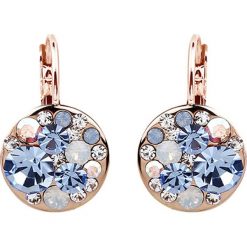 Pozłacane kolczyki z kryształkami Swarovski. Żółte kolczyki damskie Park Avenue, z kryształem, złote. W wyprzedaży za 39,95 zł.