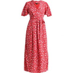 Sukienki: Vero Moda Tall VMMOLLY LONG WRAP DRESS Długa sukienka poppy red