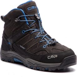 Trekkingi CMP - Kids Rigel Mid Trekking Shoes Wp 3Q12944 Granita Corallo 81BN. Czarne śniegowce chłopięce CMP, bez zapięcia. W wyprzedaży za 189,00 zł.