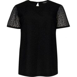 Bluzka DKNY P9EAKB59. Czarne bluzki damskie DKNY, s, bez wzorów, z poliesteru, bez kołnierzyka, bez rękawów. W wyprzedaży za 209,00 zł.
