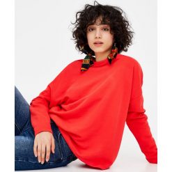 Bluzy rozpinane damskie: Bluza basic z okrągłym dekoltem