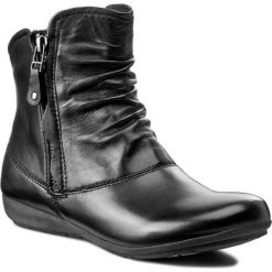 Botki JOSEF SEIBEL - Faye 05 72507 VL971600 Schwarz. Czarne buty zimowe damskie marki Josef Seibel, ze skóry. W wyprzedaży za 259,00 zł.